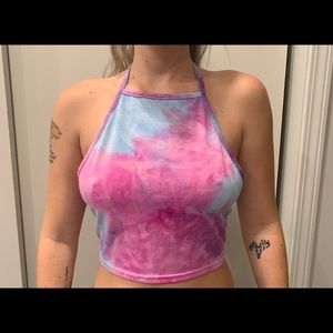 Tie dye halter top